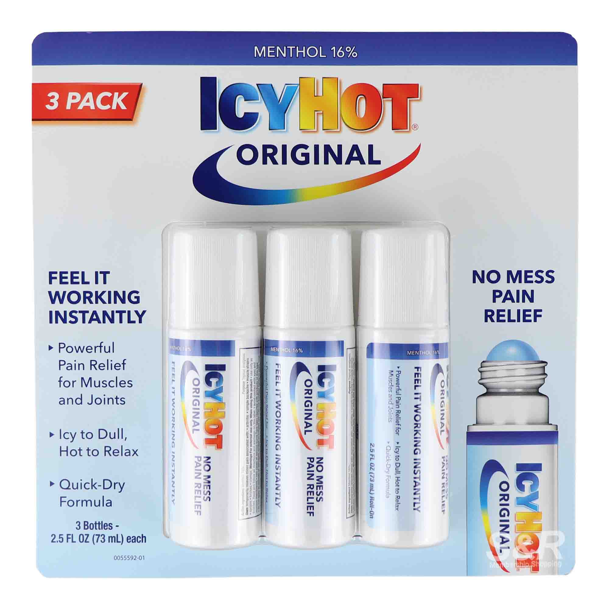 Icy Hot Original Pain Relief (73mL x 3pcs) Icy Hot Original Pain Relief (73mL x 3pcs)